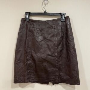 Vintage Gilmore Girls Vibes 100% Leather Skirt Lorelei Medium 6 8